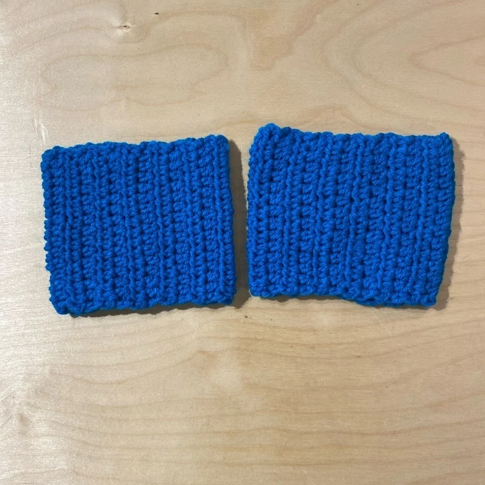 Blue Knitted Boot Topper (OT)